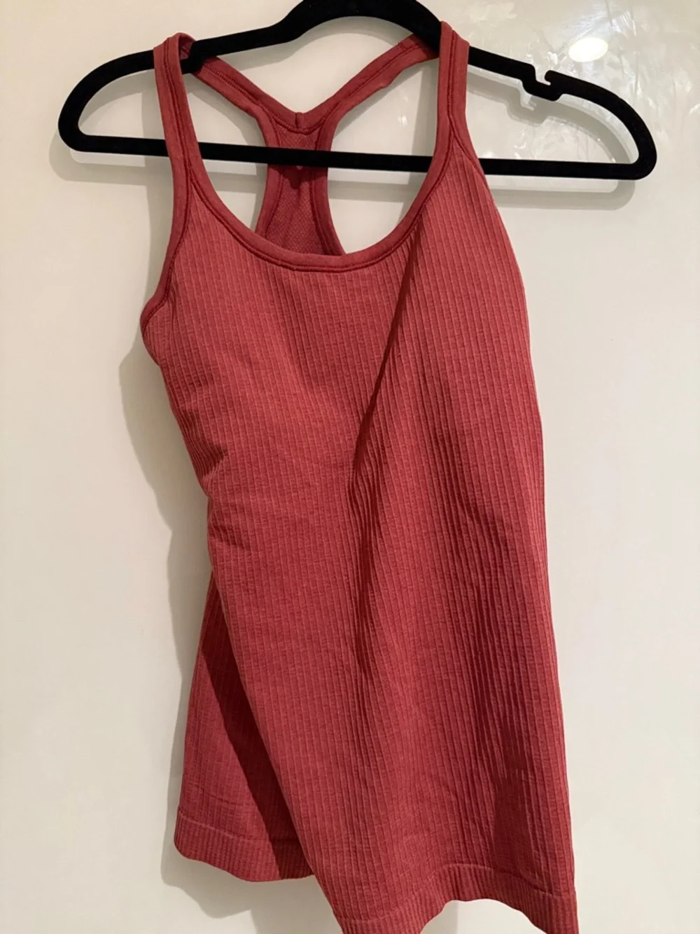 Lululemon Ribbed Racerback Tank Top - Rust - Picture 2 of 2